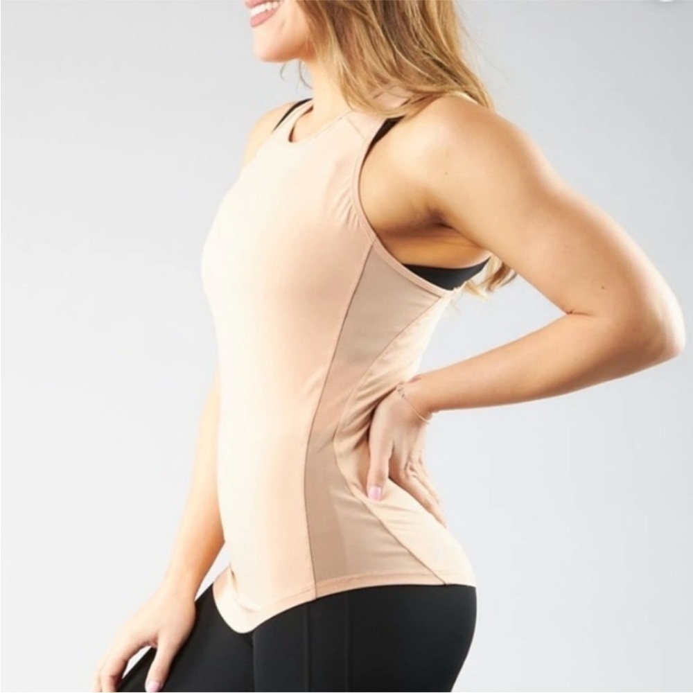 BUFF BUNNY Spin Tank Top Size Large Gym Balletcore Workout Active Athleisure